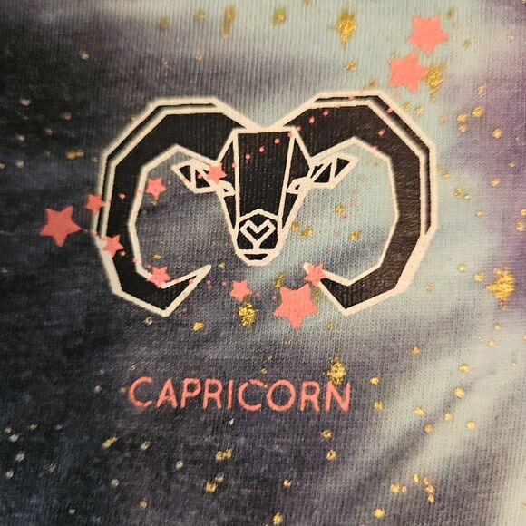 Cosmic Astrology Themed Graphic Tee - Junior Size 3/5 (S) - Picture 3 of 16